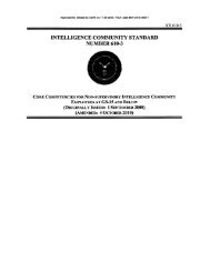 INTELLIGENCE COMMUNITY STANDARD NUMBER 610-3