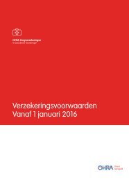 Verzekeringsvoorwaarden Vanaf 1 januari 2016