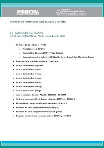 Dirección de Información Agropecuaria y Forestal