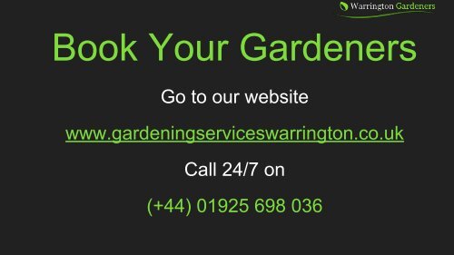 Gardening Services Warrington