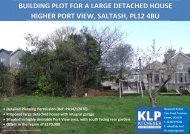 SINGLE BUILDING PLOT - SALTASH