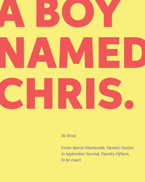 A Boy Name Chris