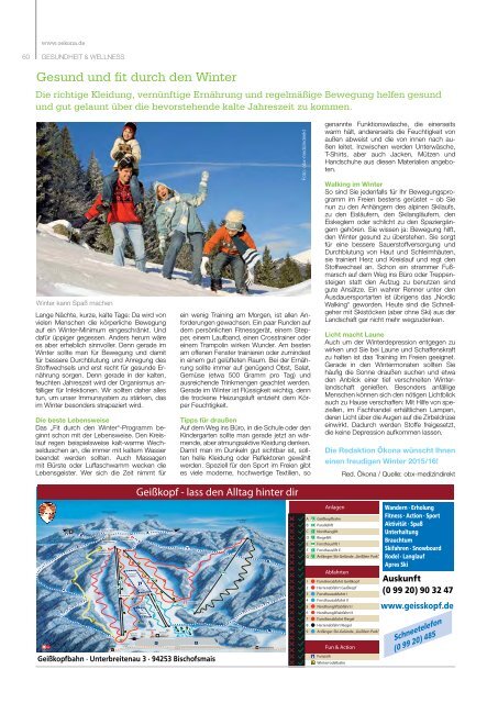 Ökona - das Magazin für natürliche Lebensart: Ausgabe Winter 2015/16