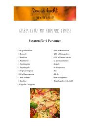 Gelbes Curry - Rezept