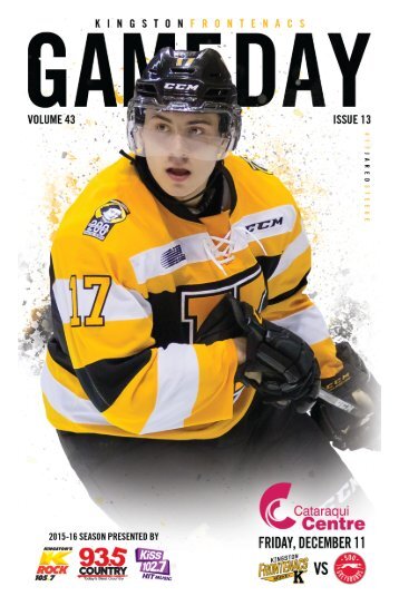 Kingston Frontenacs GameDay December 11, 2015