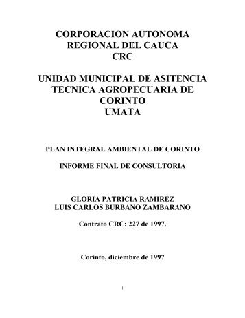 Caso de Aplicación del MAPP;  Plan Corinto con MAPP 1997