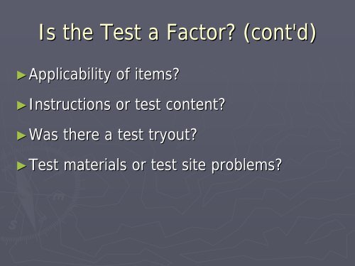 How's That Working for You? Back to Basics in Test Development