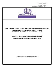 the directorate of trade development and external economic relations