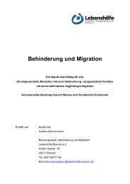 Behinderung und Migration - Lebenshilfe Bremen e.V.