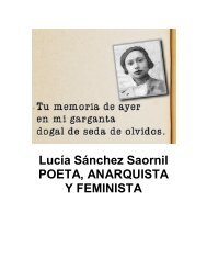 Lucía Sánchez Saornil LUCÍA: POETA, ANARQUISTA Y FEMINISTA 