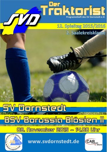 "Der Traktorist" - 12. Spieltag 2015/2016 - SV Dornstedt vs. BSV Borussia Blösien II