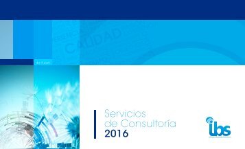 IBS - Servicios de Consultoría 2016