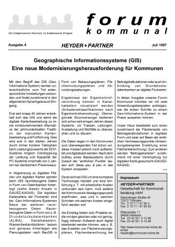 forum - Heyder Partner Gesellschaft Für Kommunalberatung mbH