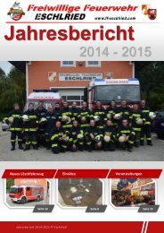 Jahresbericht FF Eschlried 2015
