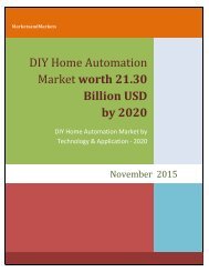 DIY Home Automation Market worth 21.30 Billion USD by 2020