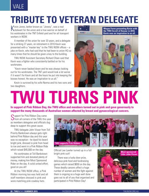 TWU News Summer 2015