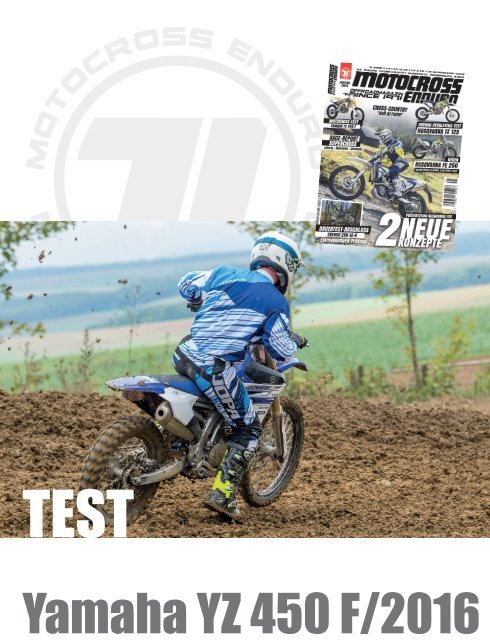 Test  Yamaha YZ 450 F 2016