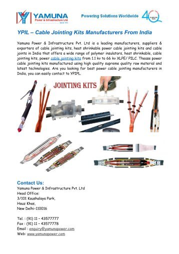 YPIL – Cable Jointing Kits Manufacturers From India