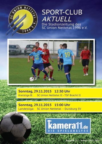 Sport Club Aktuell - Ausgabe 20 - 29.11.2015