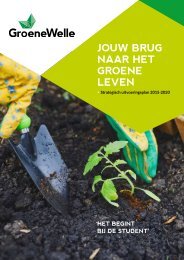 GroeneWelle Strategisch uitvoeringsplan 15-20 'Jouw brug naar het groene leven'