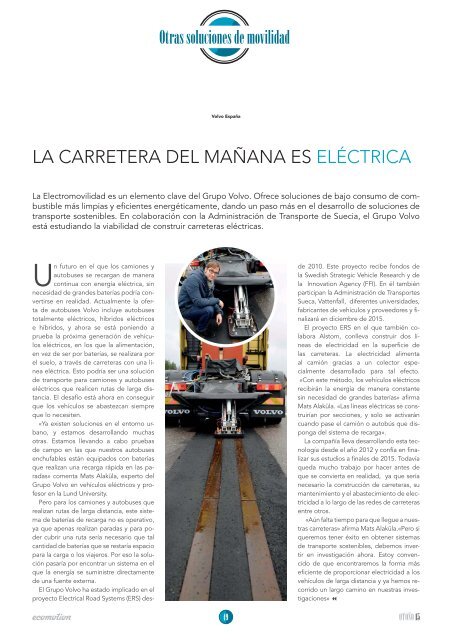 Revista técnica sobre movilidad sostenible