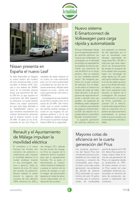 Revista técnica sobre movilidad sostenible