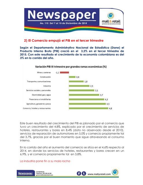 INDICE 1) Las 10 personas más influyentes del retail en Colombia