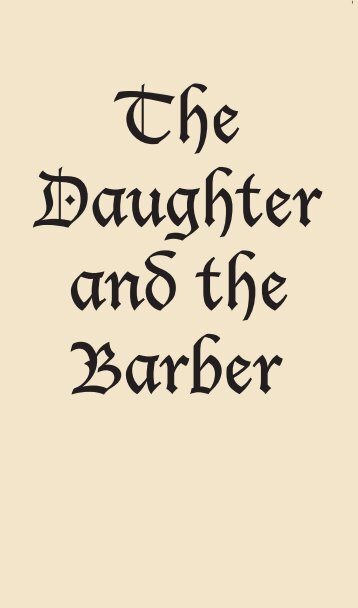 The daughter and the barber TITLE