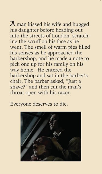 The man and the razor TEXT