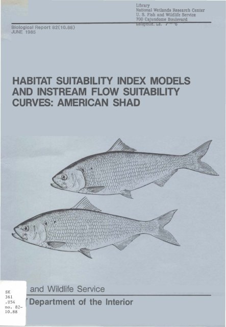 habitat suitability index models and instream flow suitability curves