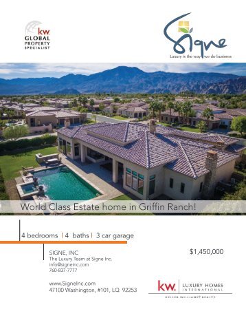 54180 Alysheba, Griffin Ranch in La Quinta CA