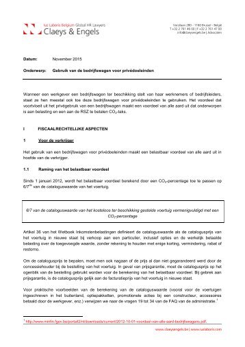 Gebruik van de bedrijfswagen voor privÃ©-doeleinden - Edenred