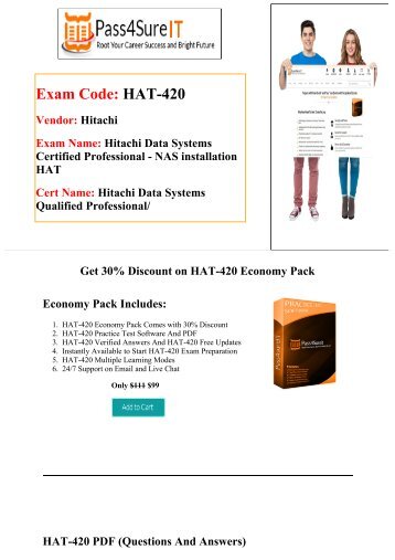 Pass4Sure Hitachi HAT-420 Real Test Questions