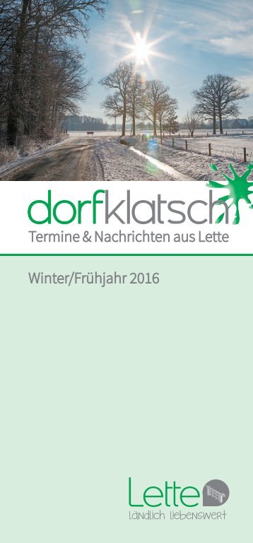 dorfklatsch - Winter/Frühjahr 2016