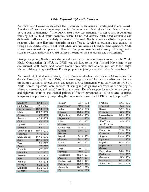 DPRK Diplomatic Relations - National Committee on North Korea