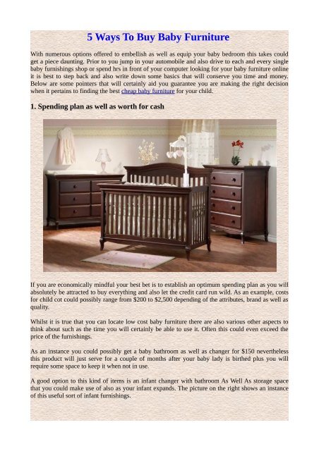 the range baby furniture