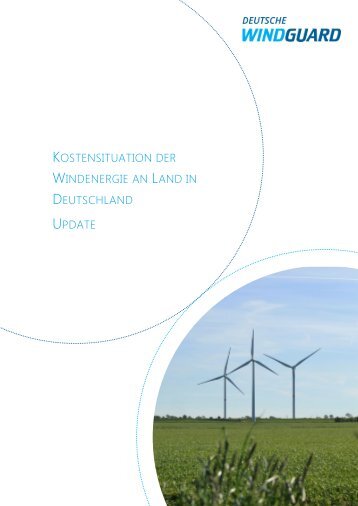 Kostensituation der Windenergie an Land in Deutschland update