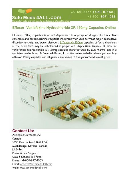 Buy effexor canada online