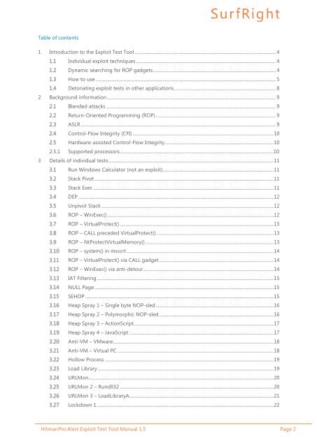 Exploit Test Tool Manual