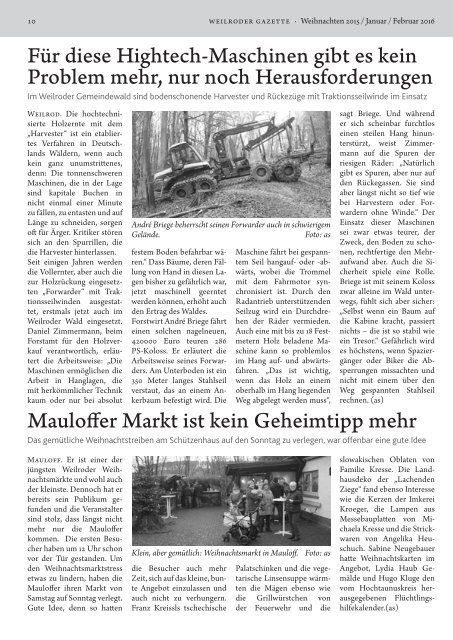 Weilroder Gazette Jan./Feb. 2016