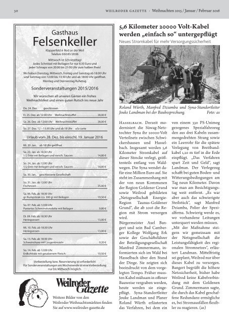 Weilroder Gazette Jan./Feb. 2016