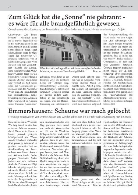 Weilroder Gazette Jan./Feb. 2016