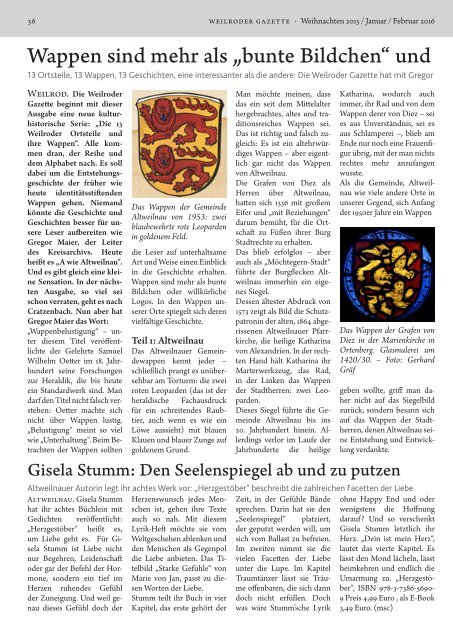 Weilroder Gazette Jan./Feb. 2016