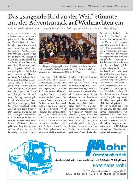 Weilroder Gazette Jan./Feb. 2016