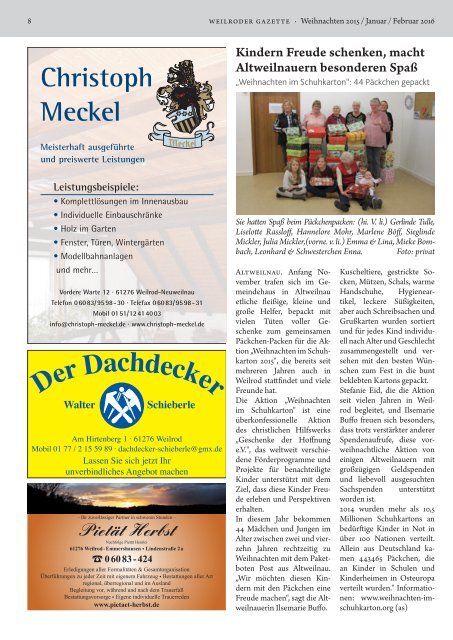 Weilroder Gazette Jan./Feb. 2016