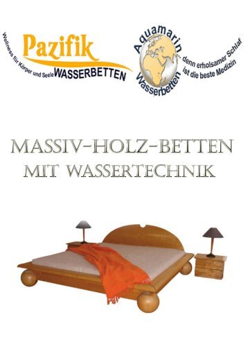 Pazifik-Wasserbetten-Massivholz-