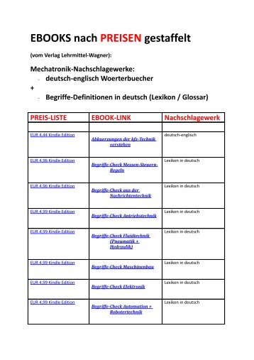 Kfz-Nachschlagewerke/ edv-ebooks/ technik-woerterbuecher/ englisch lernen