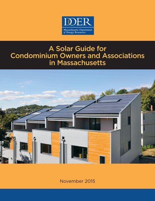 A Solar Guide for Condominium Owners and Associations in Massachusetts