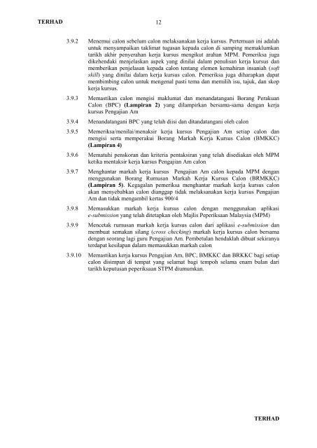 Manual Pelaksanaan Kerja Kursus Pengajian Am Kertas 4 (900/4)