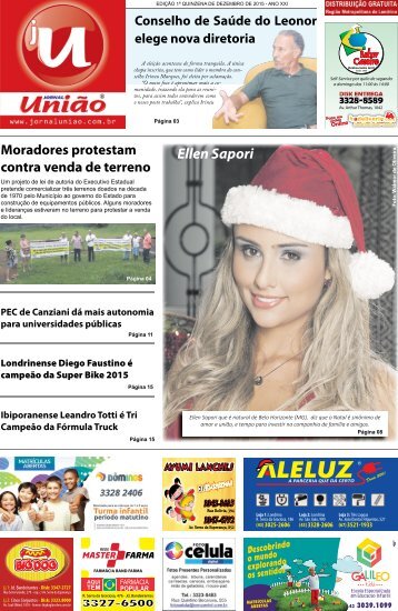 Jornal União - Edição da 1ª Quinzena de Dezembro de 2015
